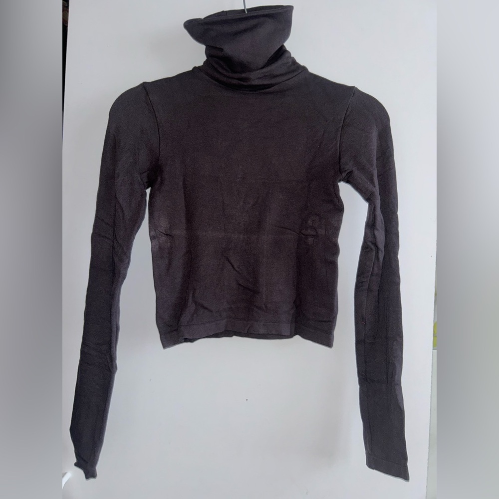 Zara Charcoal Turtleneck Shirt